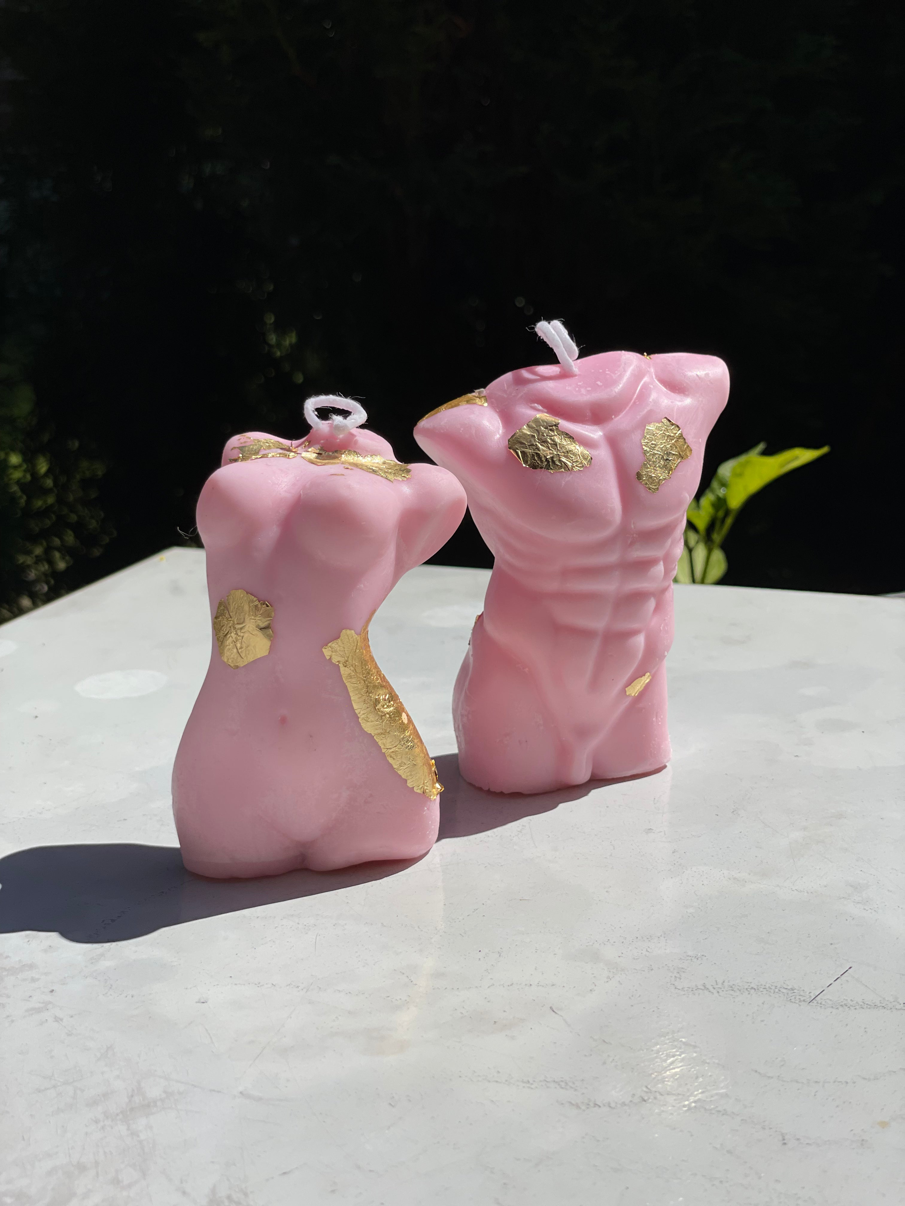 Candles "Male And Female Body" Scented Japanese Cherry