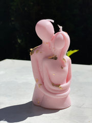 Candle "Couple"  Japanese Cherry With Golden Patina